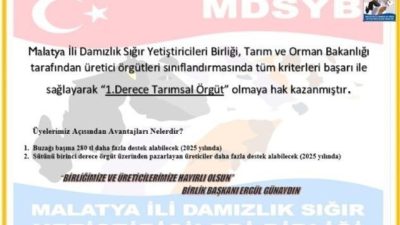 Malatya İli Damızlık Sığır Yetiştiricileri Birliği, Tarım ve Orman Bakanlığı