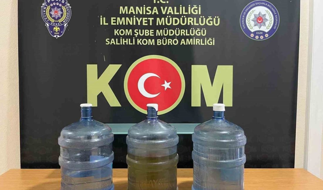 Manisa’da kaçak alkol operasyonu Manisa İl Emniyet Müdürlüğü Kaçakçılık ve Organize Suçlarla Mücadele Şube