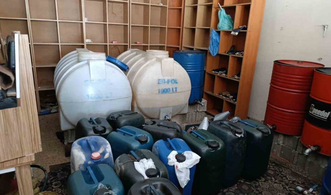 Markette akaryakıt kaçakçılığı Van’ın İpekyolu ilçesinde jandarma ekiplerince yürütülen çalışmalar sonucunda bir markette