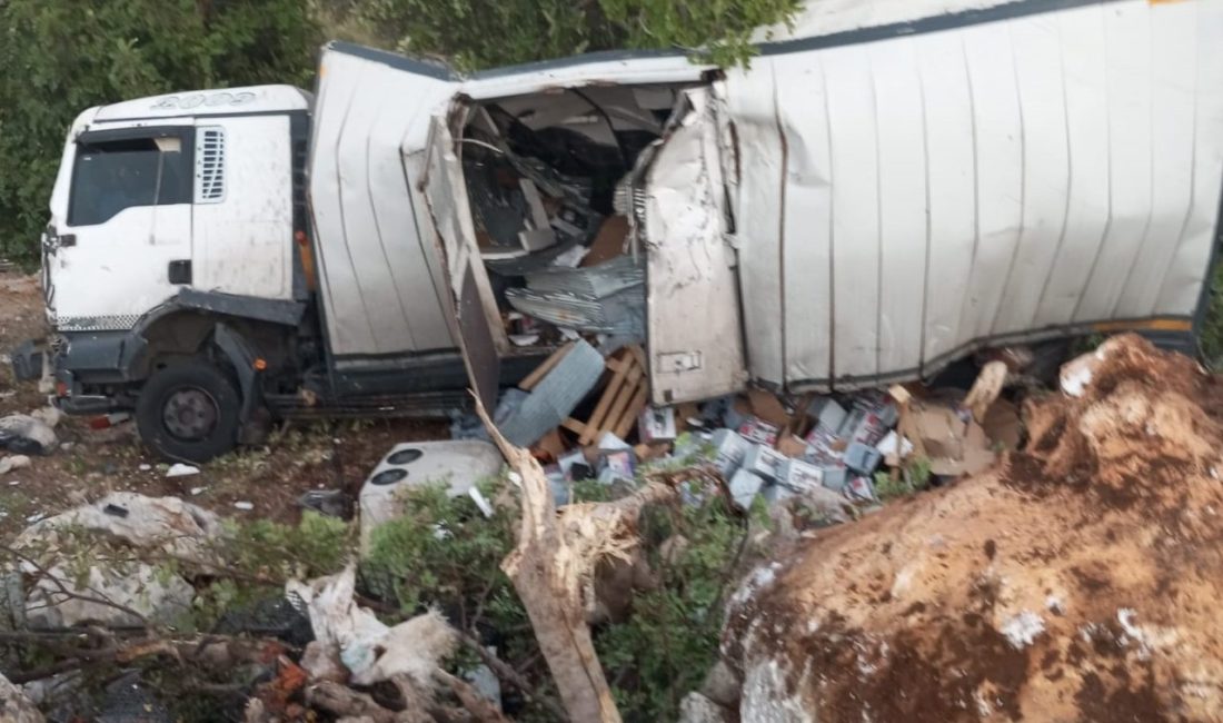 Mersin’de kamyon kazası : 2 yaralı Mersin’in Erdemli ilçesinde kamyon, bariyerleri aşıp şarampolde ağaçlara çarptı. Kazada