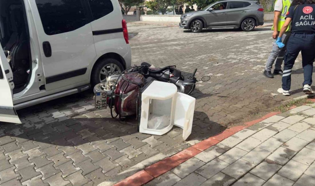 Antalya’nın Gazipaşa ilçesinde motosikletle hafif ticari aracın çarpışması sonucu meydana