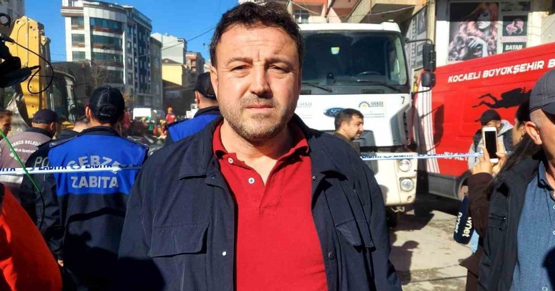 Kocaeli’nin Gebze ilçesinde çöken binanın sahibinin yeğeni, gazetecilere yaptığı açıklamada,