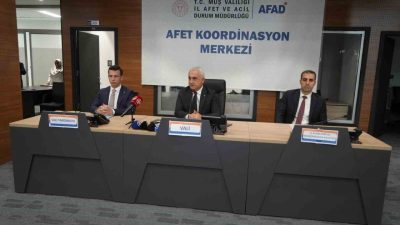 Muş Valisi Avni Çakır, ilde 2025 yılı 3. dönem itibarıyla