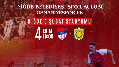 TFF 3. Lig’de mücadele eden Niğde Belediyespor, 4 Ekim 2025
