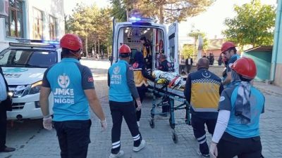 Niğde İl Sağlık Müdürlüğü’nde muhtemel yangınlara karşı hazırlık amacıyla gerçekleştirilen