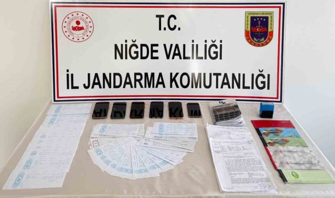 Niğde İl Jandarma Komutanlığı; Bor ilçesinde yürüttüğü çalışmalar sonucunda, tefecilik