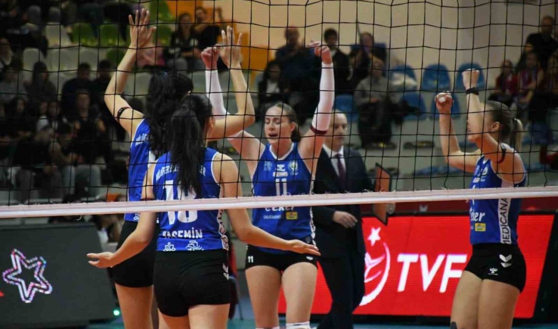Nilüfer Belediyespor Aras Spor’u 3-2 mağlup etti Nilüfer Belediyespor Eker Kadın Voleybol Takımı, Vodafone Sultanlar Ligi’nin 2’nci