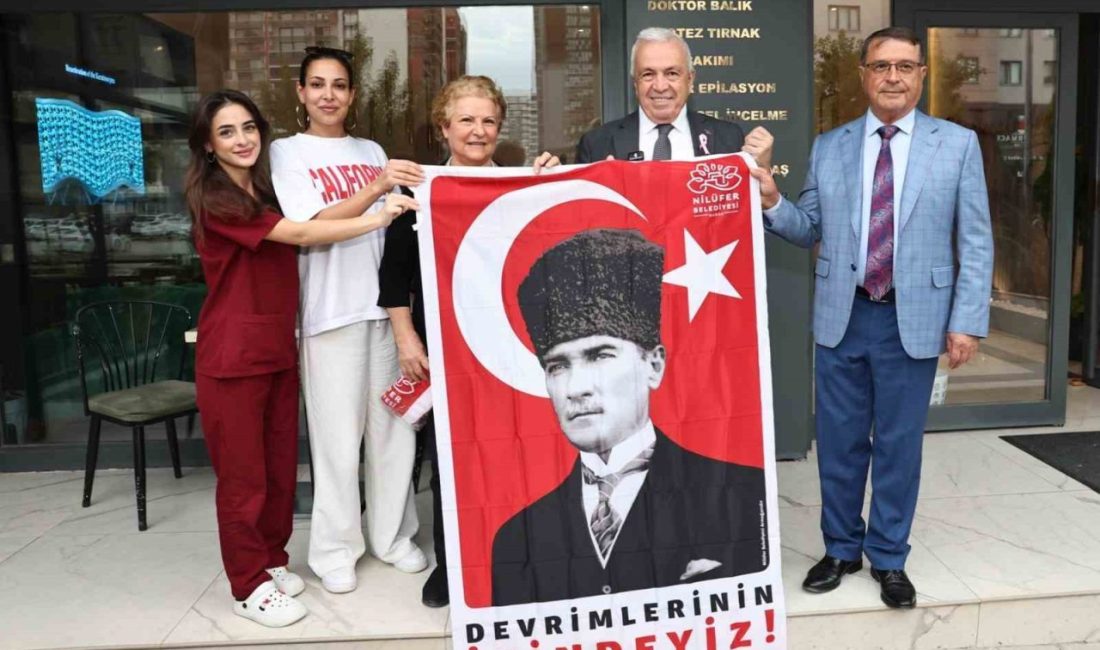 Nilüfer Belediye Başkanı Şadi Özdemir ve BESOB Başkanı Fahrettin Bilgit,