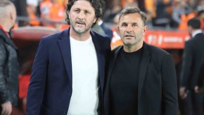 Galatasaray Teknik Direktörü Okan Buruk ile Trabzonspor Teknik Direktörü Fatih