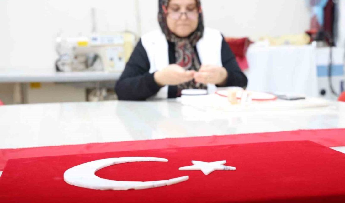 Diyarbakır Olgunlaşma Enstitüsü, “Köklü Geçmişten Güçlü Cumhuriyete” temasıyla hazırladığı “bayrak”