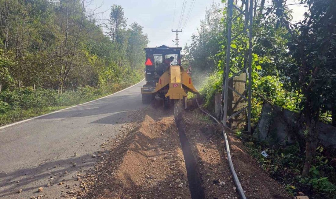 Ordu Büyükşehir Belediyesi tarafından il genelinde sürdürülen içme suyu altyapısı