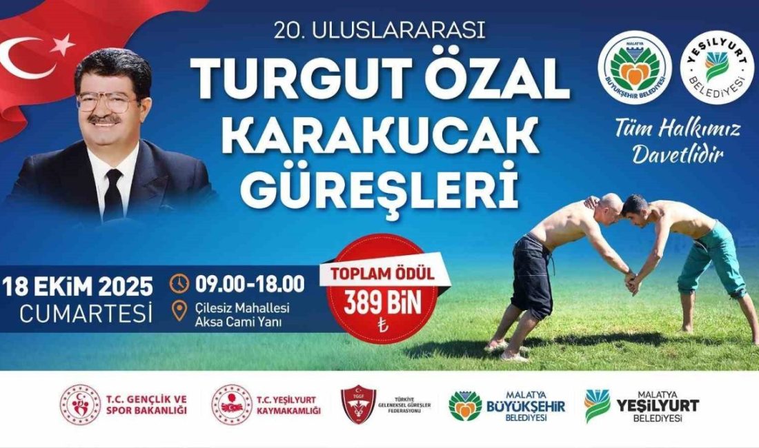 Pehlivanlar Malatya’da buluşacak Malatya Büyükşehir Belediyesi ile Yeşilyurt Belediyesinin ortak organizasyonuyla düzenlenecek olan