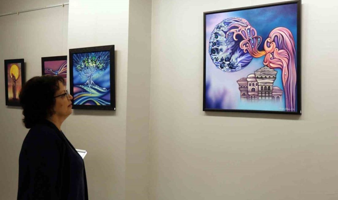 Ressam Sezgin Yüksel, yağlı boya tekniğiyle yaptığı eserlerinden oluşan “Yaşama