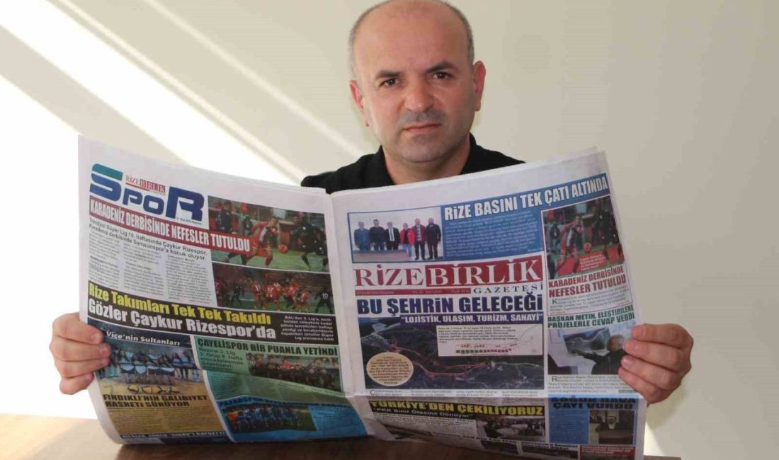Rize merkezde yayın hayatını sürdüren 6 yerel gazetenin sahipleri ‘Rize