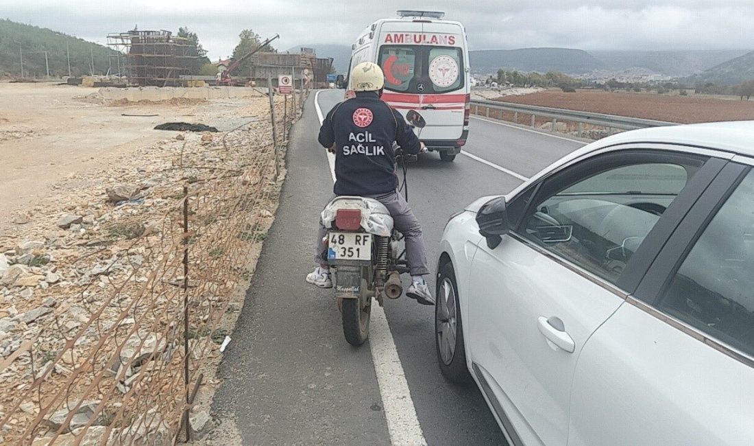 Muğla’nın Menteşe ilçesinde meydana gelen trafik kazasında hafif yaralanan bir