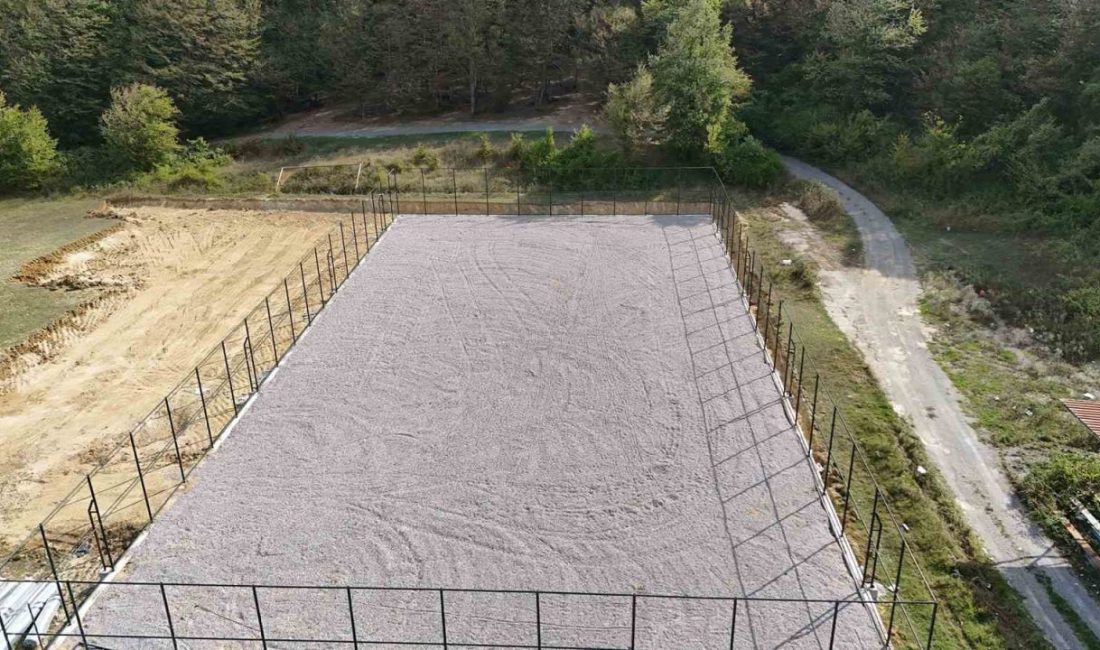 Sakarya Büyükşehir Belediyesi’nin Ferizli Sinanoğlu Mahallesi’nde inşa ettiği futbol, basketbol