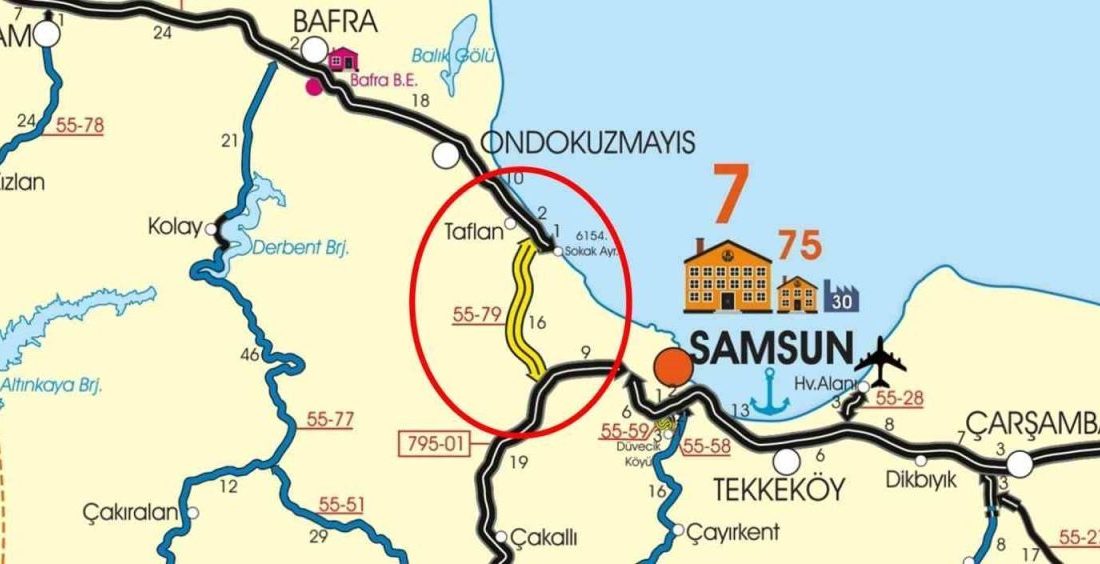 SAMSUN (İHA) – Batı Çevre Yolu, 15 milyar TL’lik proje