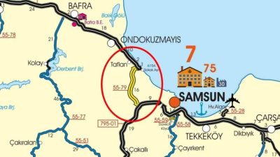 SAMSUN (İHA) – Batı Çevre Yolu, 15 milyar TL’lik proje