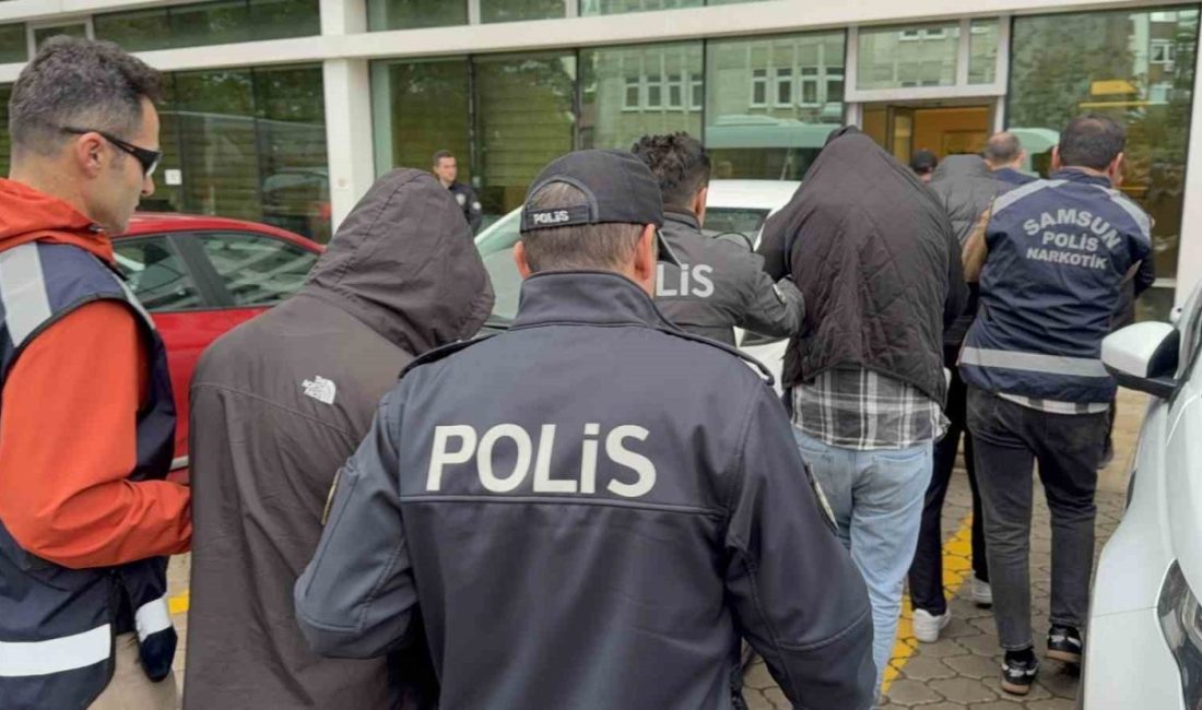 Samsun’da uyuşturucu ticaretinden 6 kişi tutuklandı Samsun İl Emniyet Müdürlüğü Narkotik Suçlarla Mücadele Şube Müdürlüğü ekiplerince