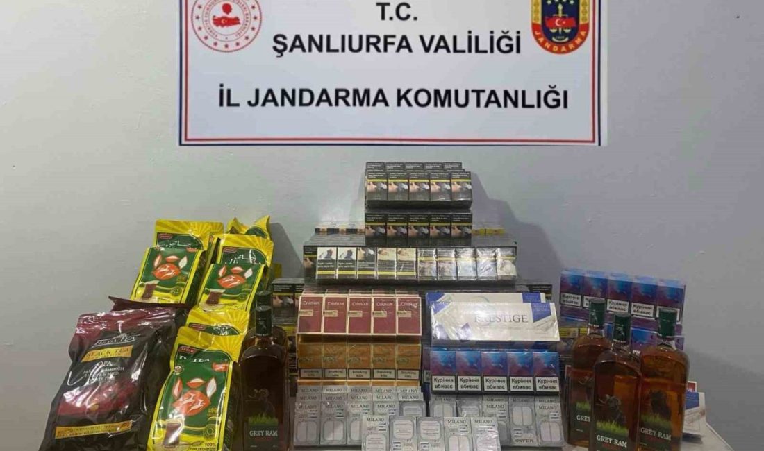 Şanlıurfa İl Jandarma Komutanlığı ekipleri, tütün ve alkol kaçakçılığıyla mücadele
