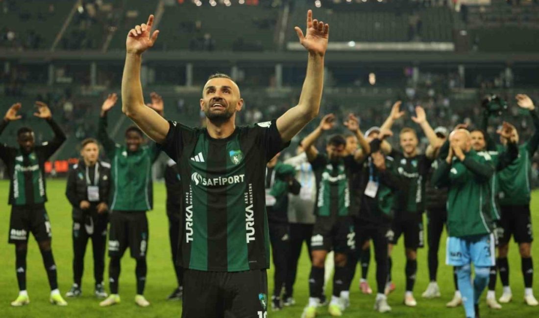 Kocaelispor’un Corendon Alanyaspor galibiyetindeki 2. golünü kaydeden 34 yaşındaki Serdar