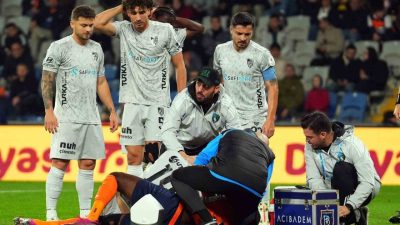 RAMS Başakşehir-Kocaelispor maçının 9. dakikasında Jerome Opoku ile hava topuna