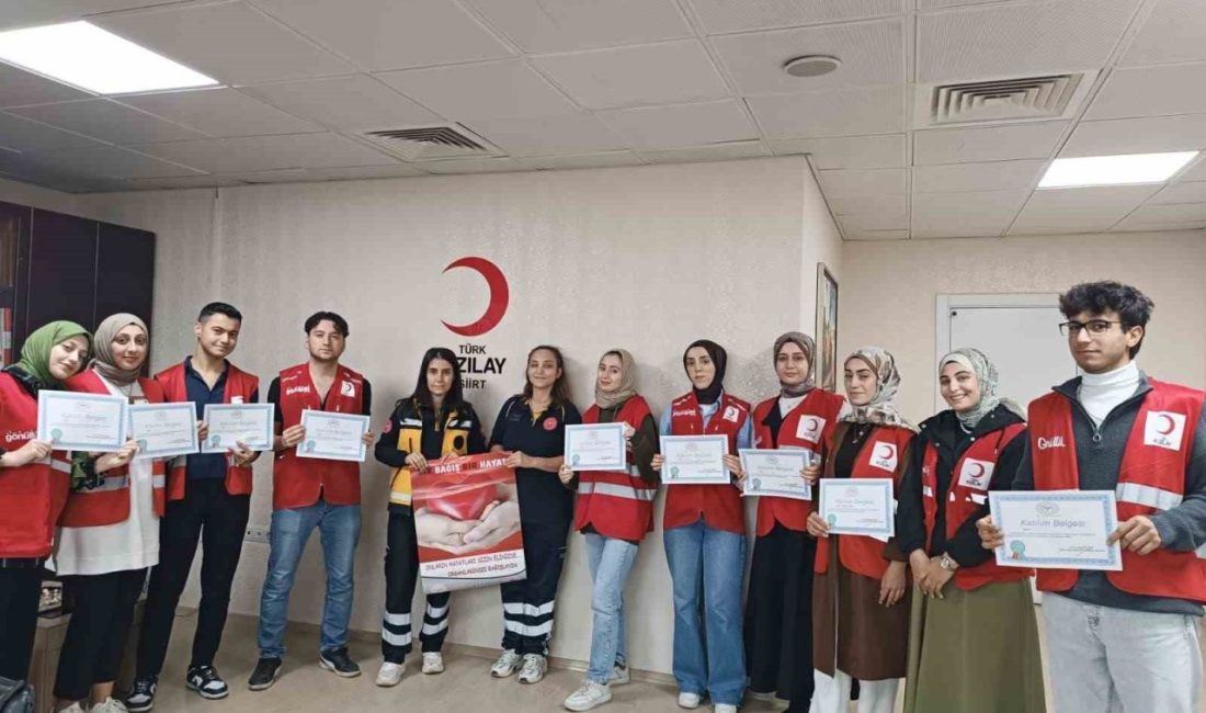 SİİRT (İHA) – Siirt Sağlık Müdürlüğü, Kızılay gönüllülerine “organ bağışı