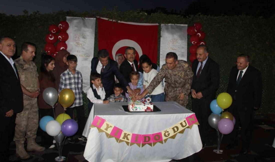Şırnak’ta şehit çocuklarına doğum günü kutlaması Şırnak’ta vatan uğruna şehit düşen öğretmen, asker, polis ve güvenlik