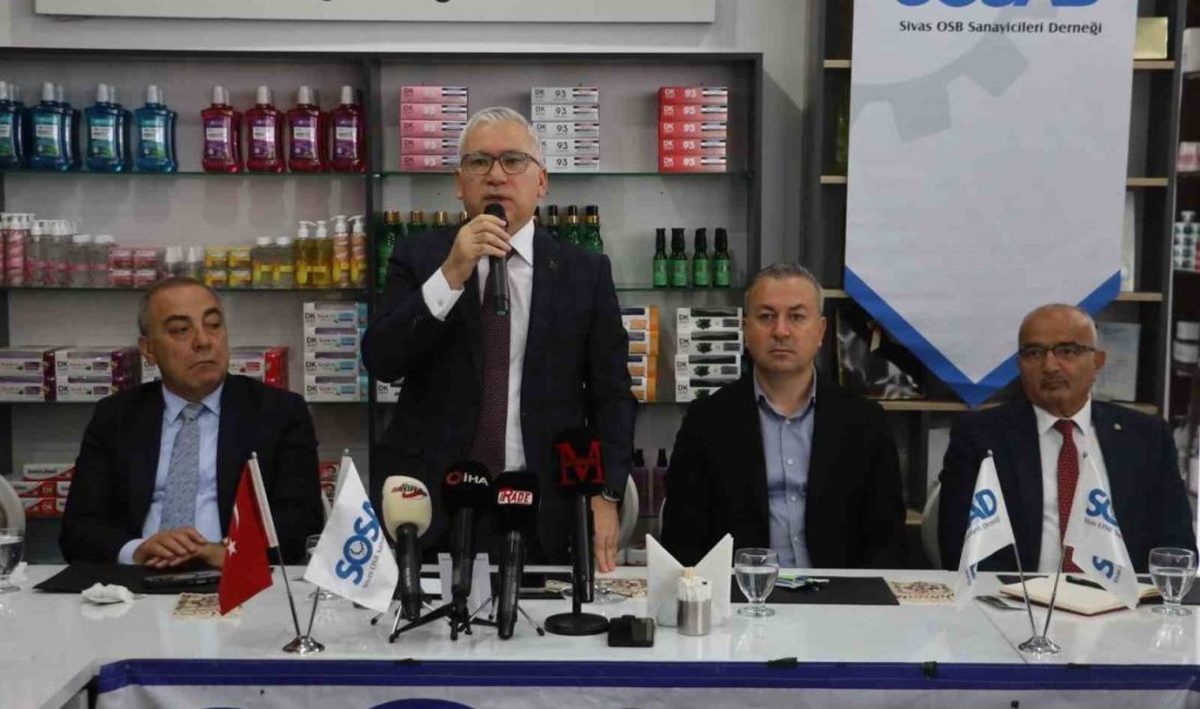 SİVAS (İHA) – Sivas Valisi Yılmaz Şimşek, OSB’nin doluluk oranının