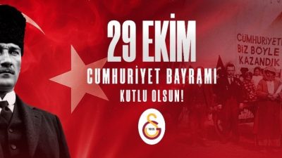 Spor camiası, 29 Ekim Cumhuriyet Bayramı dolayısıyla kutlama mesajları yayımladı.