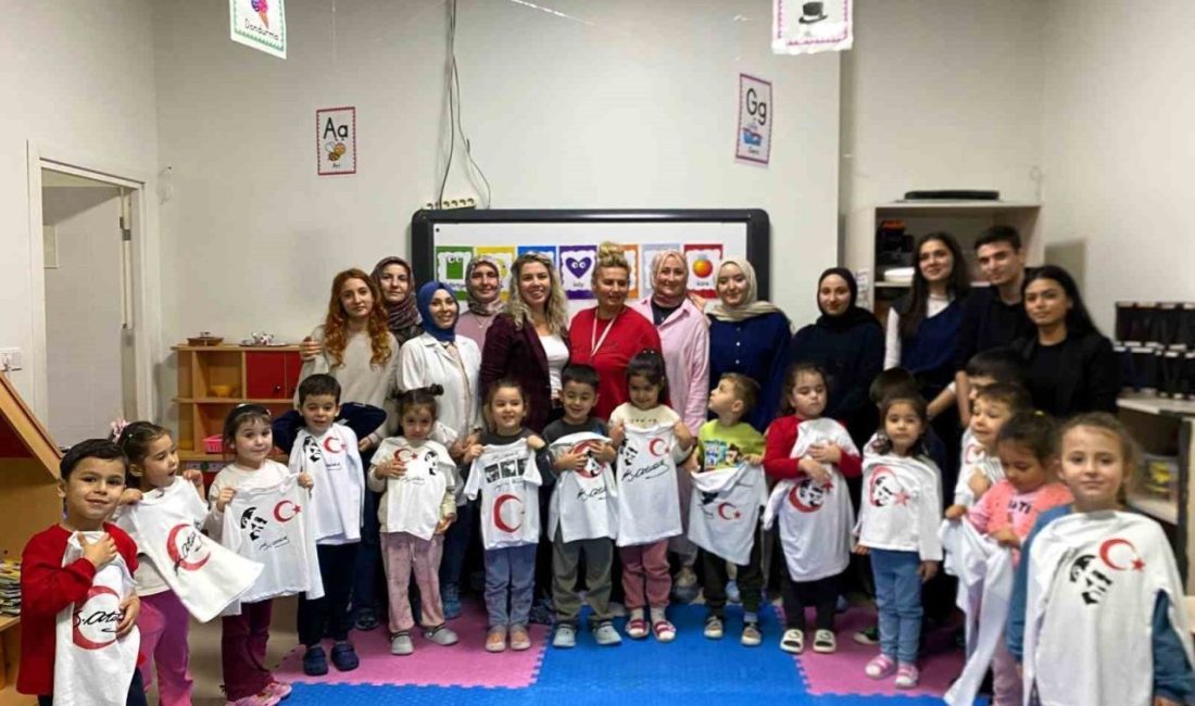 SUBÜ Ferizli MYO öğrencileri, sosyal sorumluluk projesi çerçevesinde anaokulu öğrencileriyle