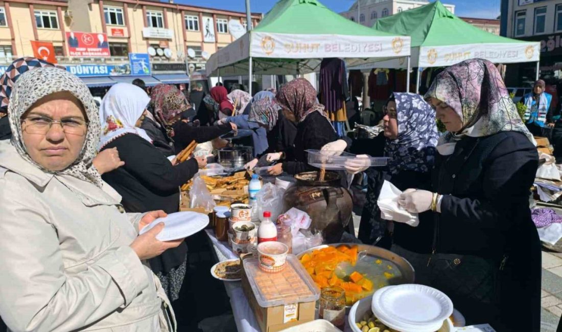 Afyonkarahisar Şuhut İlçe Müftülüğü öncülüğünde Gazze’ye yardım amacıyla hayır çarşısı