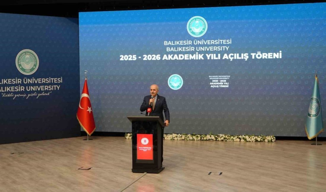 Türkiye Büyük Millet Meclisi Başkanı (TBMM) Numan Kurtulmuş, Balıkesir Üniversitesi’nde