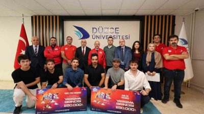 Düzce Üniversitesi Rektörü Prof. Dr. Nedim Sözbir, TEKNOFEST 2025’te dereceye