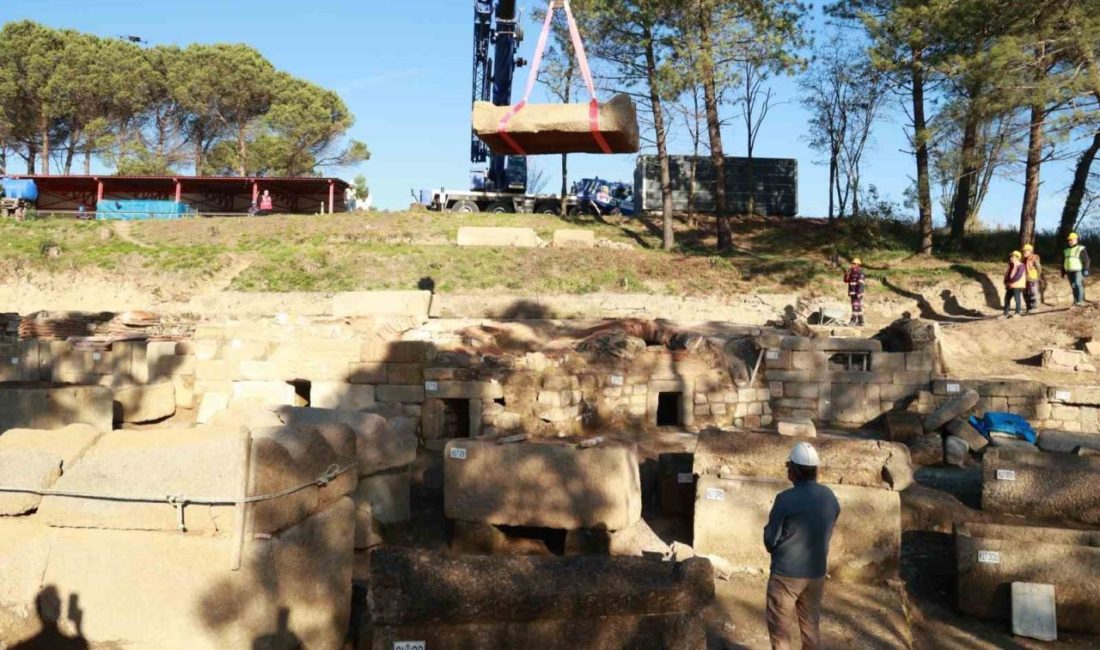 Zonguldak’taki Tios (Filyos) Antik Kenti’nin doğu nekropolünde (mezarlık alanı) yürütülen