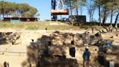 Zonguldak’taki Tios (Filyos) Antik Kenti’nin doğu nekropolünde (mezarlık alanı) yürütülen