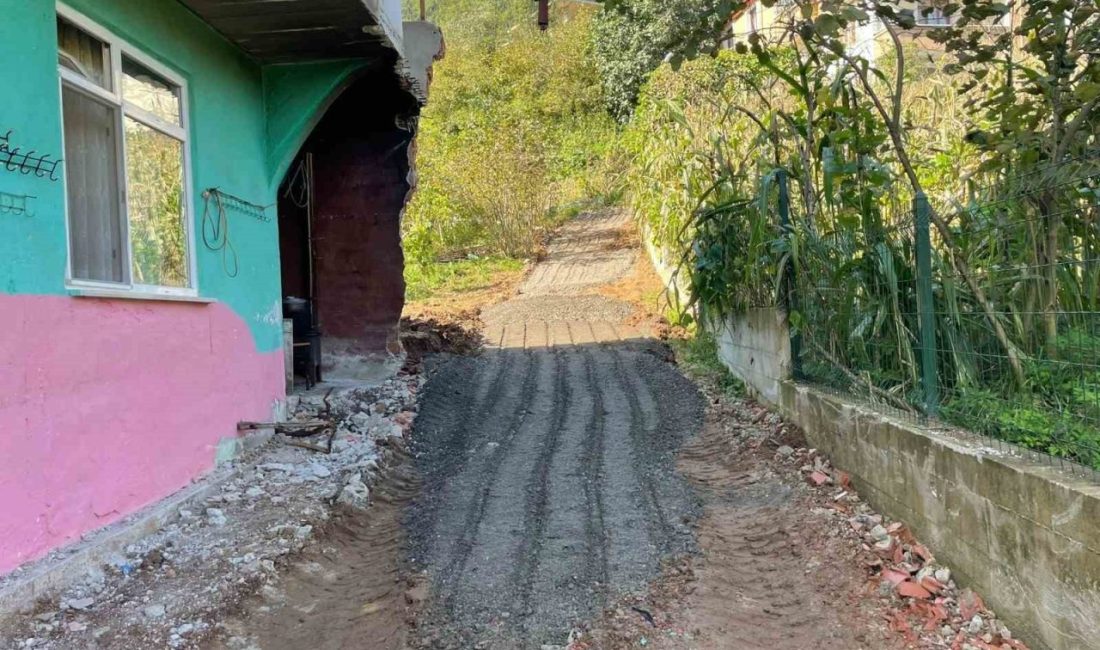 Trabzon’da engelli şahsın yol çilesine Büyükşehirden çözüm Trabzon Büyükşehir Belediyesi, Araklı ilçesine bağlı Pervane Mahallesi’nde yaşayan diyaliz