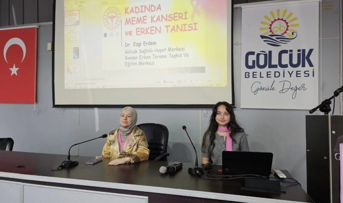 Gölcük’te düzenlenen “Meme Kanseri Farkındalık Paneli”nde düzenli taramanın hayat kurtarıcı