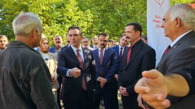 Bitlis Valisi Ahmet Karakaya, Adilcevaz ilçesinde ceviz hasadına katıldı. Adilcevazlı