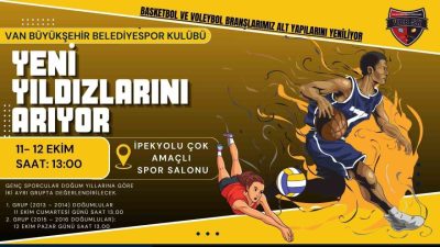 Van Büyükşehir Belediyespor Kulübü, alt yapı çalışmalarını genişleterek “Yeni yıldızlar