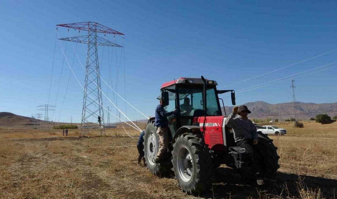 Van’ın İpekyolu ilçesinde 31 kilometrelik yüksek gerilim hattı tamamlandı. Çalışmalar,
