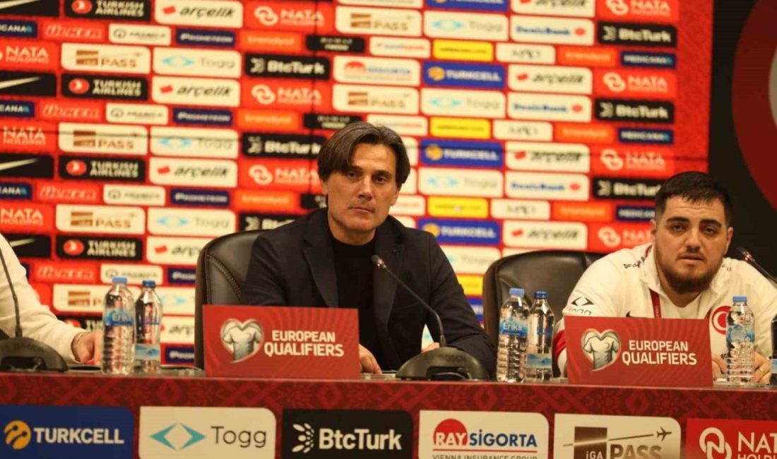 A Milli Futbol Takımı Teknik Direktörü Vincenzo Montella, Gürcistan maçında