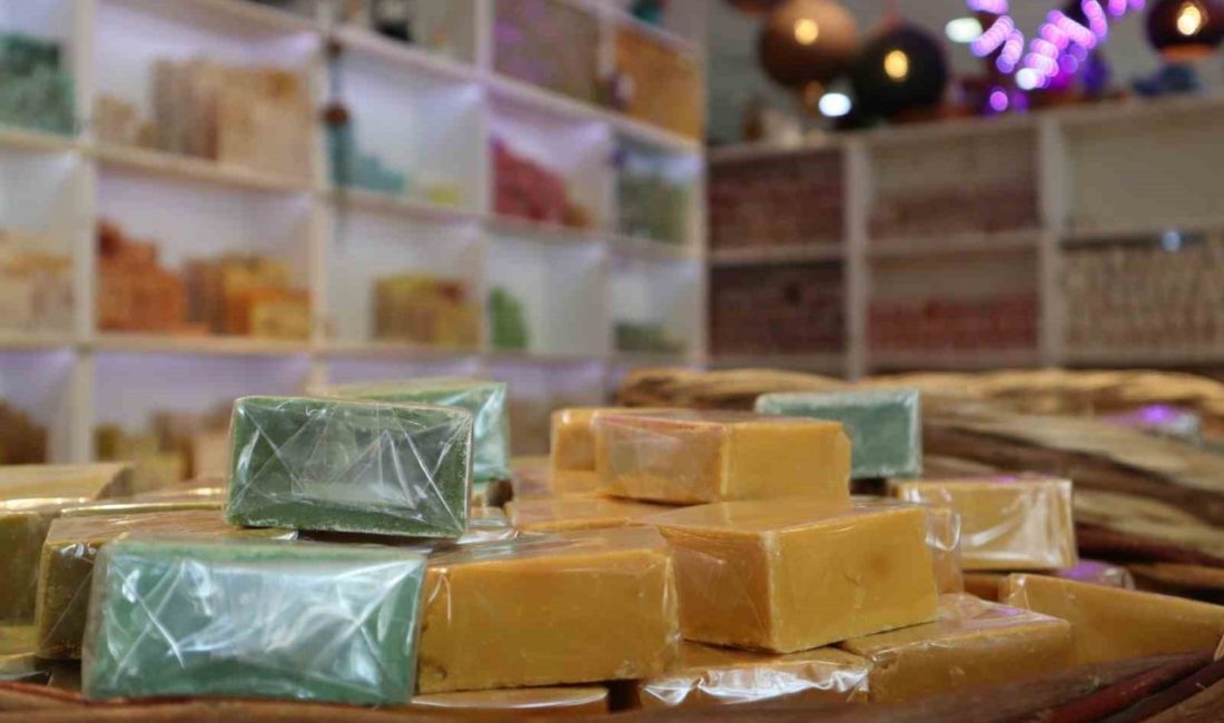 Yalova’da üretilen el yapımı doğal sabunlar Çin’den Amerika’ya toplam 20