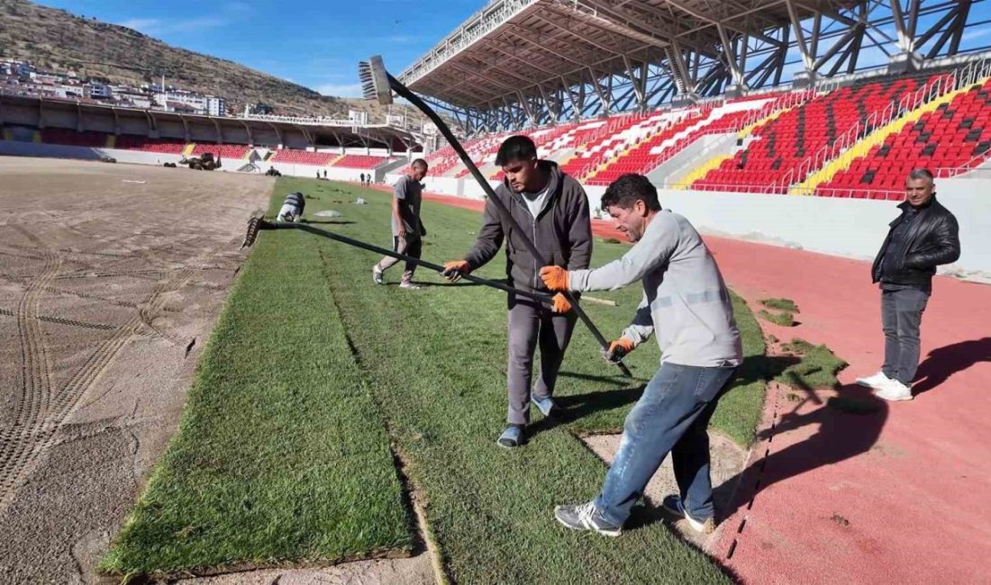 Yozgat’ta 2021 yılında yıkılıp, yerine yenisi inşa edilen statta sona yaklaşıldı Yozgat’ta 2021 yılında inşaat çalışmalarına başlanılan ancak önceki yıl yüklenici