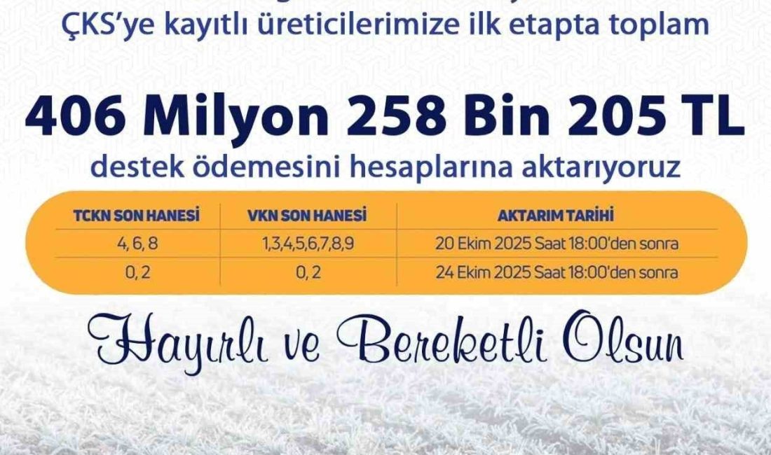 Denizli’de ÇKS’ye kayıtlı, tarım sigortası bulunmayan zirai dondan etkilenen üreticilere